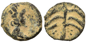 PALMYRENE. Palmyra. Pseudo-autonomous issue, circa 1st-3rd centuries AD. Ae (bronze, 0.58 g, 10 mm). Bust of Tyche right. Rev. Palm tree. Nearly very ...