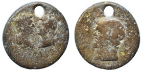 MACEDON, Cassandraea. Titus & Domitian, as Caesars, 69-79 and 69-81. Ae (bronze, 7.54 g, 22 mm). Confronted laureate heads of Titus and Domitian. Rev....