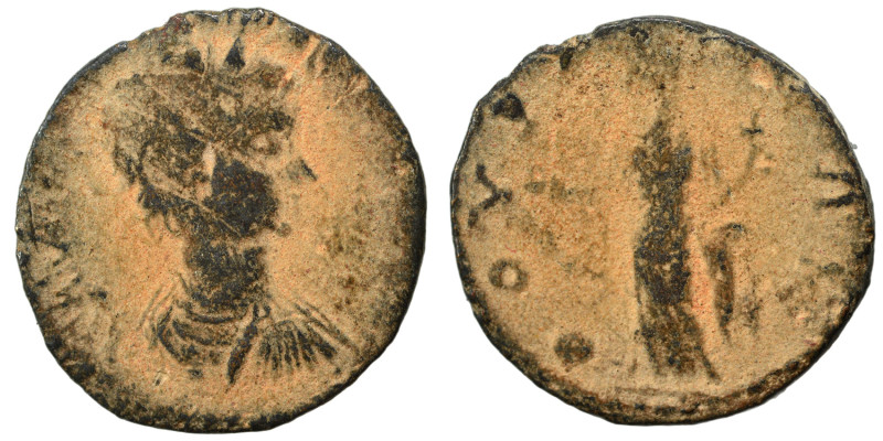 MESSENIA. Thuria. Caracalla, 198-217. Assarion (bronze, 3.13 g, 21 mm). Laureate...