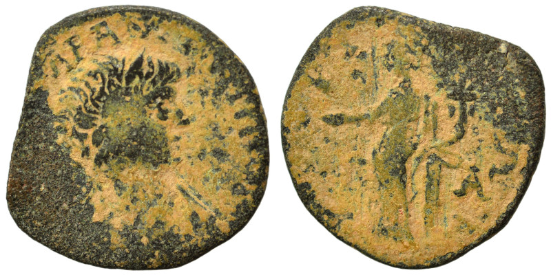 MESSENIA. Thuria. Geta, as Caesar, 197-209. Assarion (bronze, 3.13 g, 21 mm). Ba...