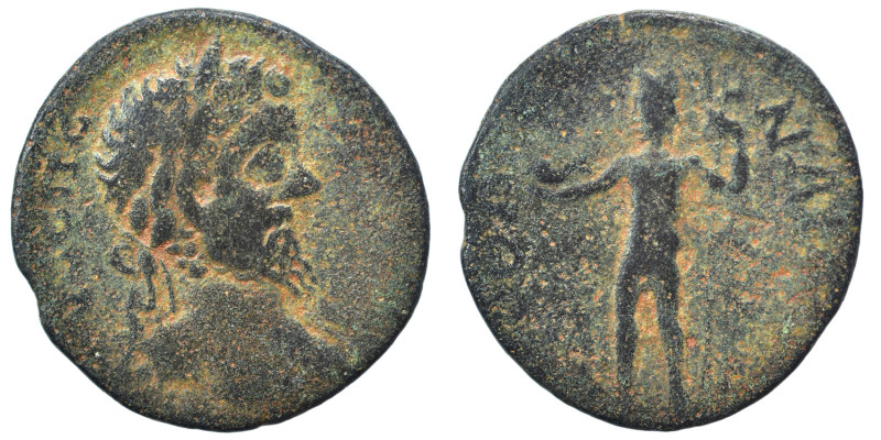 MESSENIA. Mothone. Septimius Severus, 193-211. Assarion (bronze, 3.13 g, 21 mm)....