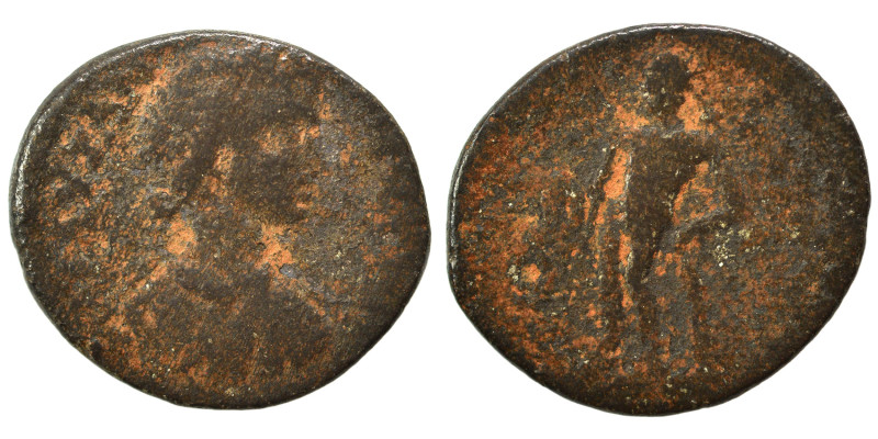 Peloponnesos. Unidentified city. Caracalla, 198-217. Assarion (bronze, 4.48 g, 2...