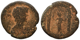 Peloponnesos. Unidentified city. Caracalla, 198-217. Assarion (bronze, 6.10 g, 23 mm). Fine.