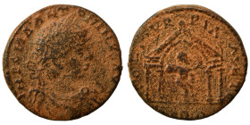 PHOENICIA, Sidon. Elagabalus, 218-222. Ae (bronze, 7.17 g, 21 mm). Laureate head of Elagabalus to right. Rev. Marsyas standing right, holding wine ski...