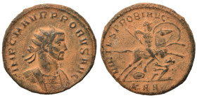 Probus, 276-282. Antoninianus (bronze, 4.28 g, 22 mm), Serdica. IMP C M AVR PROBVS AVG Radiate and cuirassed bust right. Rev. VIRTVS PROBI AVG Probus,...