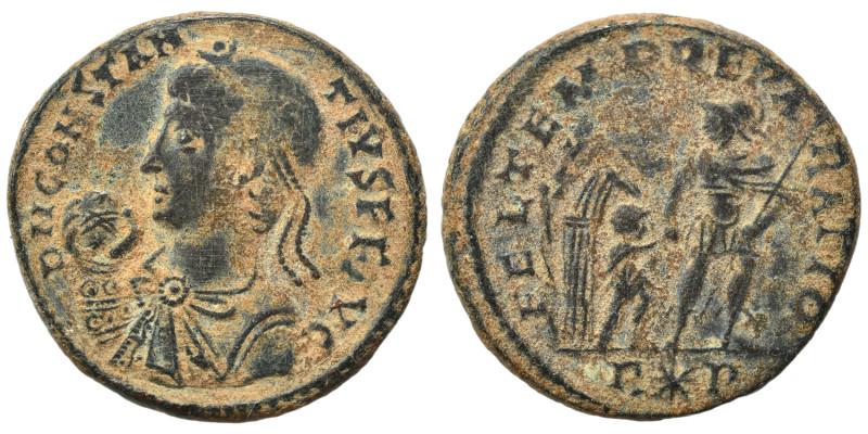 Constantius II, 337-361. Follis (bronze, 4.03 g, 20 mm), Rome. D N CONSTAN-TIVS ...