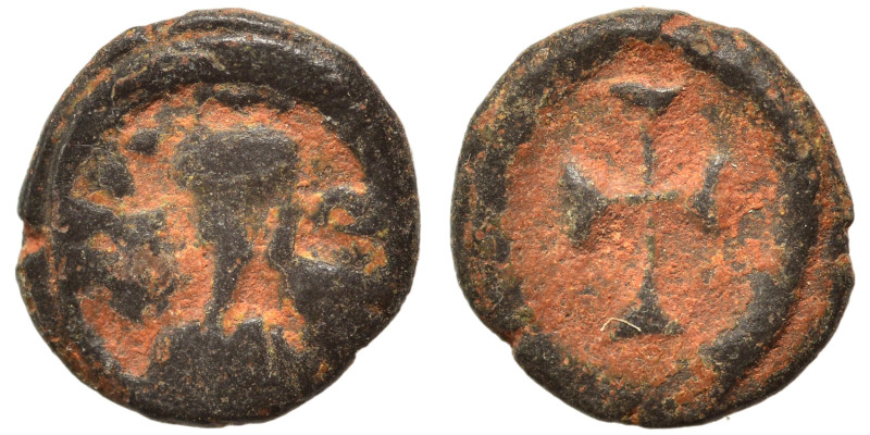 VANDALS. Uncertain. 5/6th century. Nummus (bronze, 0.50 g, 9 mm). Diademed head ...