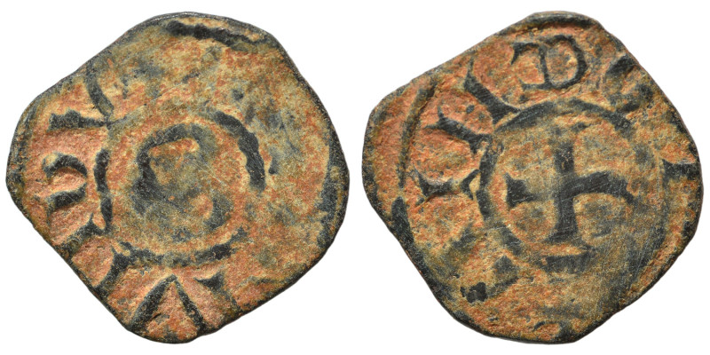 CRUSADERS. Principality of Antioch. Bohémond IV, 1201-1233. Fractional Denier (b...