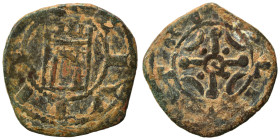 CRUSADERS. County of Tripoli. Raymond III, 1152-1187. Ae (bronze, 1.32 g, 16 mm). +CIVITΛS Fortified gateway with five crenellations and large divided...