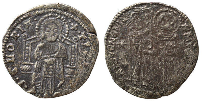 ITALY. Venice. Antonio Veniero, 1382-1400. Grosso (silver, 1.73 g, 22 mm). ANTO'...