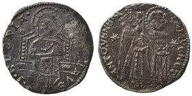 ITALY. Venice. Antonio Veniero, 1382-1400. Grosso (silver, 1.81 g, 21 mm). ANTO' VENERIO / DVX / S M VENETI St. Mark, on the right, standing facing, h...