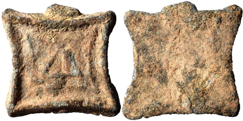 UNCERTAIN EAST. Weight of 4 Drachms (lead, 13.22 g, 27x26 mm), Levantine region,...