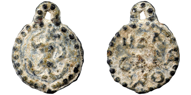 EGYPT. Uncertain. 2nd-4th centuries. Gnostic Amulet (lead, 2.61 g, 18 mm), 2nd-4...