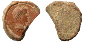 Greek-Roman. Circa 1st-3rd centuries AD. Terracotta token. 3.99 g, 28 mm.