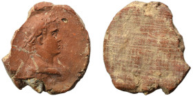 Greek-Roman. Circa 1st-3rd centuries AD. Terracotta token. 3.35 g, 25 mm.