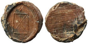 Greek-Roman. Circa 1st-3rd centuries AD. Terracotta token. 3.49 g, 22 mm.
