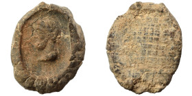 Greek-Roman. Circa 1st-3rd centuries AD. Terracotta token. 2.10 g, 21 mm.