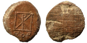 Greek-Roman. Circa 1st-3rd centuries AD. Terracotta token. 1.88 g, 18 mm.