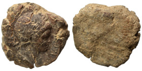 Greek-Roman. Circa 1st-3rd centuries AD. Terracotta token. 1.94 g, 22 mm.