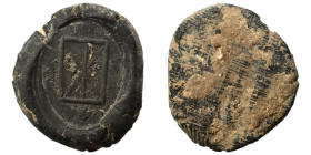 Greek-Roman. Circa 1st-3rd centuries AD. Terracotta token. 4.64 g, 27 mm.