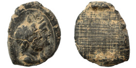 Greek-Roman. Circa 1st-3rd centuries AD. Terracotta token. 1.05 g, 16 mm.