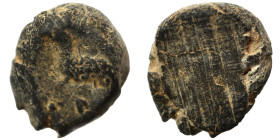 Greek-Roman. Circa 1st-3rd centuries AD. Terracotta token. 0.64 g, 12 mm.