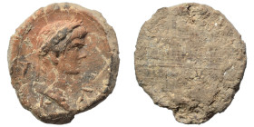 Greek-Roman. Circa 1st-3rd centuries AD. Terracotta token. 4.43 g, 29 mm.