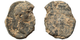 Greek-Roman. Circa 1st-3rd centuries AD. Terracotta token. 4.07 g, 29 mm.