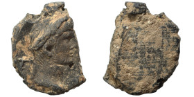 Greek-Roman. Circa 1st-3rd centuries AD. Terracotta token. 3.31 g, 25 mm.