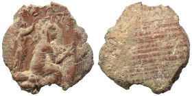 Greek-Roman. Circa 1st-3rd centuries AD. Terracotta token. 1.38 g, 19 mm.
