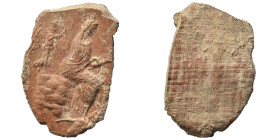 Greek-Roman. Circa 1st-3rd centuries AD. Terracotta token. 1.59 g, 22 mm.