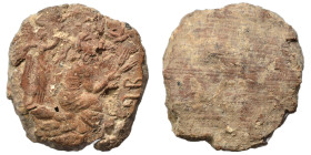 Greek-Roman. Circa 1st-3rd centuries AD. Terracotta token. 2.62 g, 21 mm.