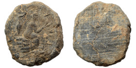Greek-Roman. Circa 1st-3rd centuries AD. Terracotta token. 3.41 g, 24 mm.