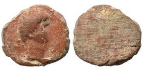 Greek-Roman. Circa 1st-3rd centuries AD. Terracotta token. 2.15 g, 20 mm.