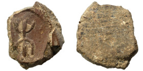 Greek-Roman. Circa 1st-3rd centuries AD. Terracotta token. 0.39 g, 11 mm.