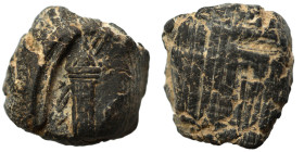 Greek-Roman. Circa 1st-3rd centuries AD. Terracotta token. 0.66 g, 11 mm.