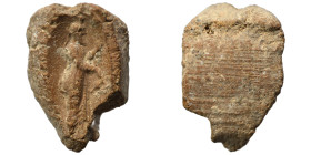 Greek-Roman. Circa 1st-3rd centuries AD. Terracotta token. 0.98 g, 17 mm.