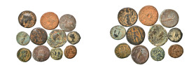 Group lots 11 Ancient coins, mostly Roman Provincial. F-VF. As seen, no return.