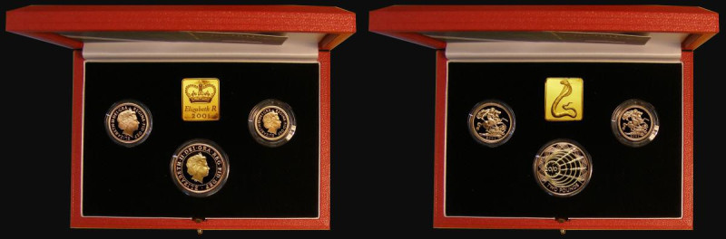 The 2001 United Kingdom Gold Three Coin Sovereign Collection, Two Pounds Marconi...