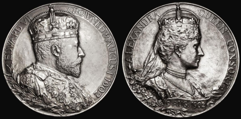 Coronation of Edward VII 1902 56mm diameter in silver the Official Royal Mint is...