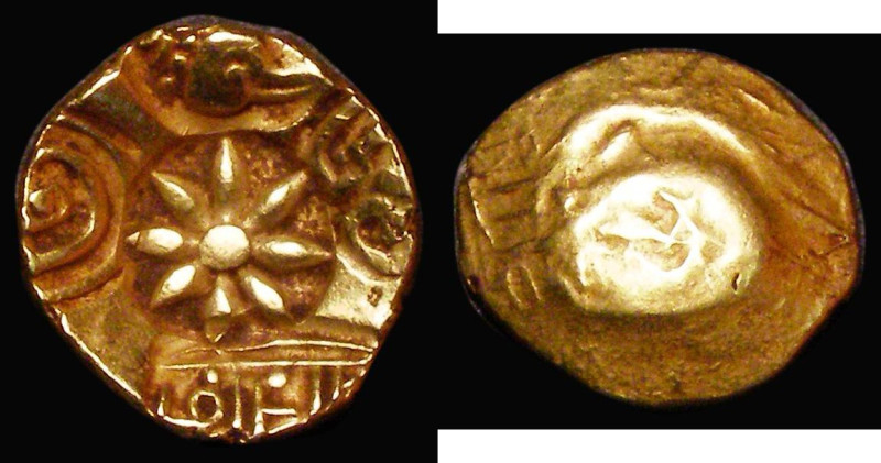 India South India Gold Padma Tanka, Yadavas of Devagiri, Ramachandra Deva (1270-...