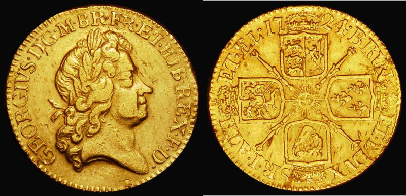 Guinea 1724 Fifth Laureate Head S.3633 GVF with some surface marks
Estimate: GB...