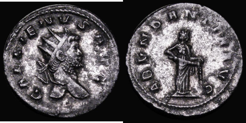 Roman Antoninianus Gallienus (265-267AD) Obverse: Head right, radiate, GALLIENVS...