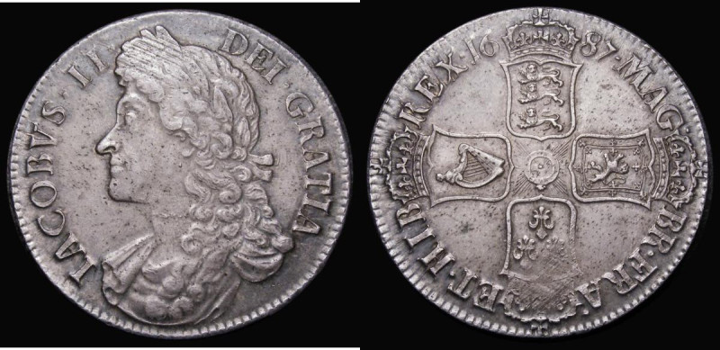 Crown 1687 ESC 78, Bull 743 EF and attractively toned in an LCGS holder and grad...