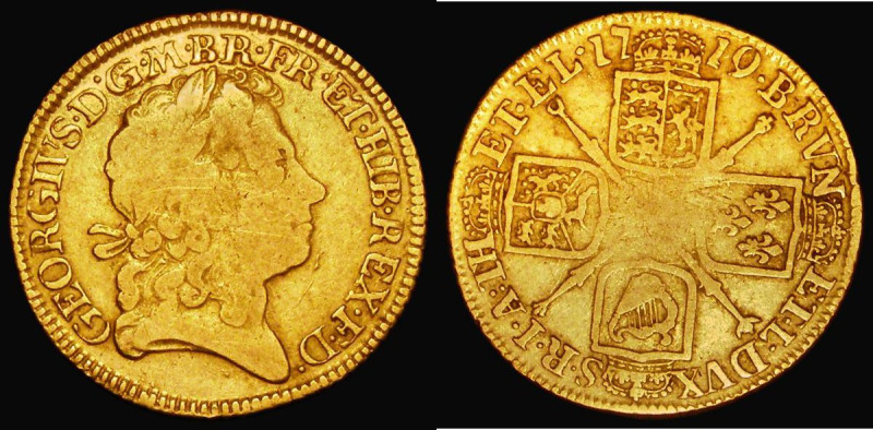 Guinea 1719 S.3631 VG the reverse slightly better, but weak in the centre
Estim...