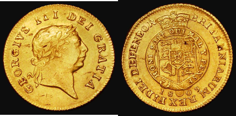 Half Guinea 1809 S.3737 Good Fine/NVF
Estimate: GBP 500 - 600