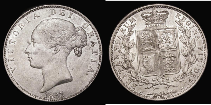 Halfcrown 1883 ESC 711, Bull 2762 GEF/AU the reverse lustrous
Estimate: GBP 150...