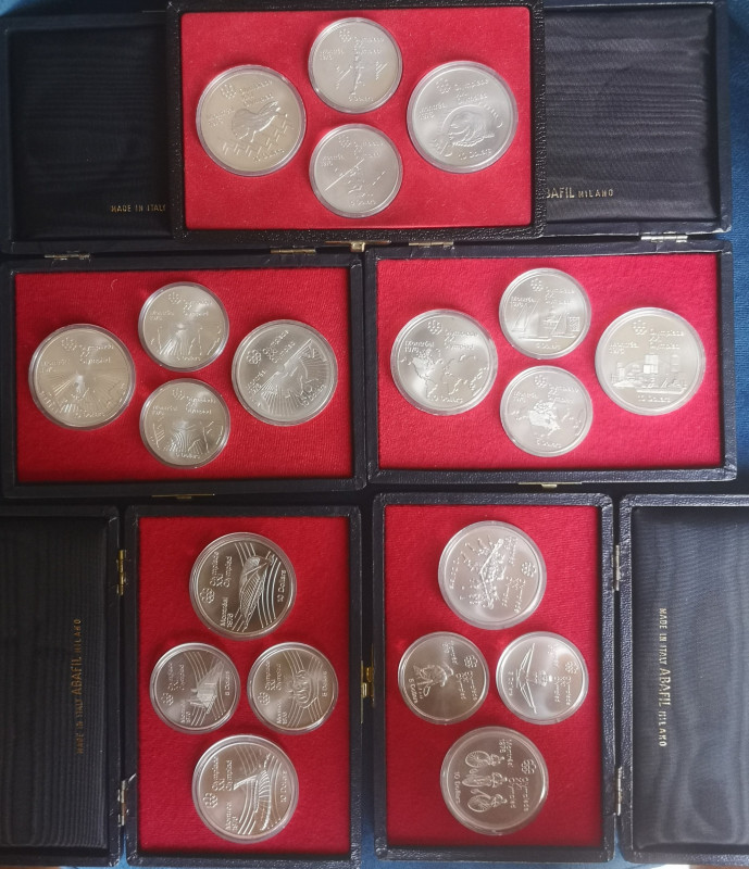 Lotti e Confezioni. Canada. Elisabetta II. 1952-2022. Lotto di 5 prestigiosi cof...