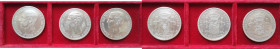Lotti e Confezioni. Spagna. Alfonso XII. 1874-1885. Lotto di 3 pezzi. 5 Pesetas 1876, 1878, 1885. Ag. Mediamente qBB. Pulite. (3223)