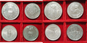 Lotti e Confezioni. Lotto di 4 Pezzi. Bhutan. 30 Ngultrums 1975. India. 100 Rupie 1981, 10 Rupie 1972, Nepal. 100 Rupie 1981. Ag. Mediamente qFDC. (49...